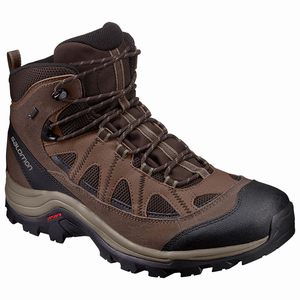 Pánske Turistické Topánky Salomon AUTHENTIC LTR GTX Hnede/Čierne,490-44035